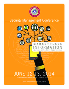 Security Management Conference Physical Security • Information Security • Embezzlement • Security Systems • Cloud Computing • Statement Analysis