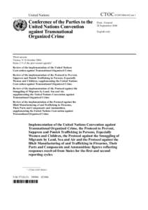 United Nations  Conference of the Parties to the United Nations Convention against Transnational Organized Crime