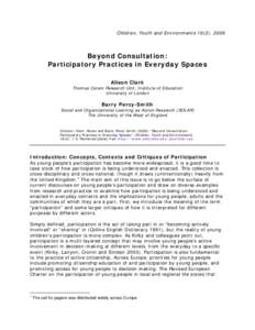 Direct democracy / Youth rights / Participatory action research / Research / Youth participation / E-democracy / Participation / Roger Hart / Sociology / Technology / Learning