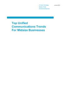 A Custom Technology Adoption Profile Commissioned By Cisco Top Unified Communications Trends