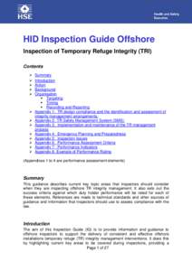 ED Offshore Temporary Refuge Integrity OG