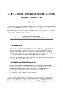 Microsoft Word - Codebook UCDP Conflict Termination Dataset v 1.0.doc