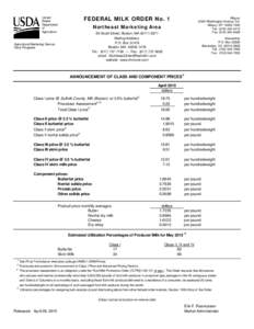 United States Department of Agriculture / Butter / Butterfat / Hundredweight / Skimmed milk / Skim / Powdered milk / Food and drink / Milk / Dairy products