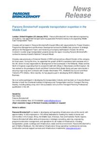 Parsons / Transport for Greater Manchester / Construction / Architecture / Stuart Glenn / Henry Ludwig Michel / Parsons Brinckerhoff / Balfour Beatty / Infrastructure