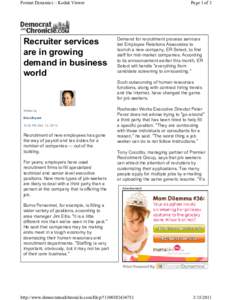 Format Dynamics :: Kodak Viewer  Recruiter services are in growing demand in business world