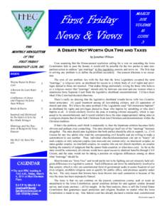 First Friday News & Views THE MARCH 2011