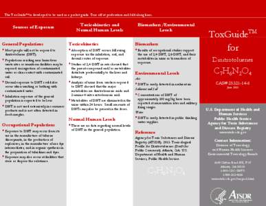 ToxGuide for Dinitrotoluenes