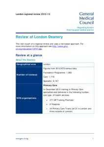 Microsoft Word - London_ Deanery_ Report_ Final.doc