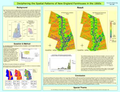 Spatial Patterns of New England Farmhouses in the 1860s