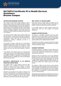 Education in Australia / Association of Commonwealth Universities / Australian Qualifications Framework / Recognition of prior learning / Nursing / Oceania / States and territories of Australia / Fremantle / Roman Catholic Church in Australia / University of Notre Dame Australia