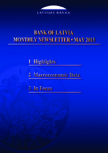 Bank of Latvia Monthly Newsletter May 2013