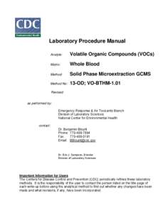 LABORATORY PROCEDURE MANUAL