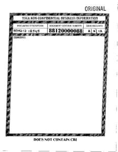 8EHQ-12-18545A  TSCA 8(e) Notice