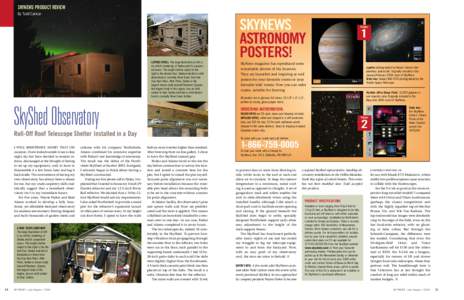 SKYNEWS PRODUCT REVIEW By Todd Carlson SKYNEWS ASTRONOMY POSTERS!