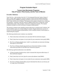 City of Tucson, Pima County, and the Town of Marana