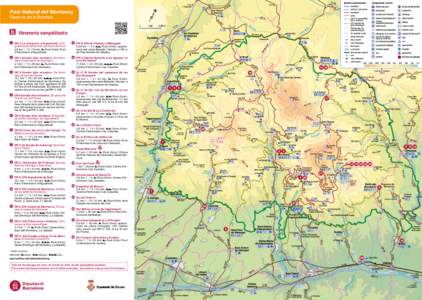 desplegable Montseny 2014 mapa del informador traçat