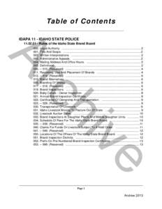 IDAPA 11 - Idaho State Police.book