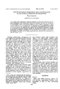 1969, 12, JOURNAL OF THE EXPERIMENTAL ANALYSIS OF BEHAVIOR NUMBER 3