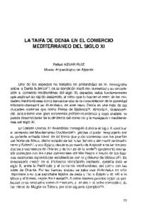 LA TAIFA DE DENIA EN EL COMERCIO MEDITERRÁNEO DEL SIGLO XI
