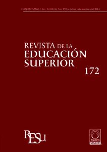 ISSN[removed]Vol. XLIII (4), No. 172 octubre - diciembre del[removed] Director Fundador Alfonso Rangel Guerra Director Imanol Ordorika Sacristán