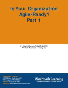 Microsoft Word[removed]Is Your Organization Agile Ready.docx