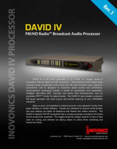 Re v. 3 FM/HD Radio™ Broadcast Audio Processor