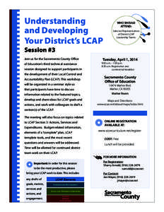 LCAP Training Flyer: April 1, 2014