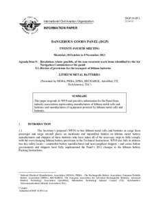 DGP/24-IP/1 International Civil Aviation Organization[removed]INFORMATION PAPER