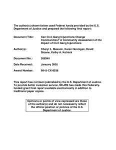 Injunction Final Report 12