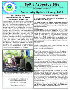 BoRit Asbestos Site - Community Update 11 Aug, 2008