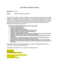 Microsoft Word - LCESC TVI Job Description