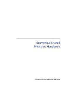 Ecumenical Shared Ministries Handbook