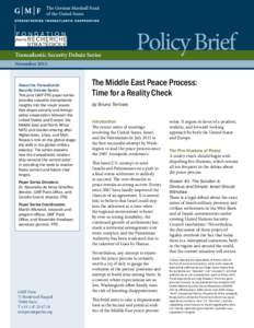 Transatlantic Security Debate Series  Policy Brief November 2013
