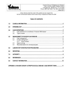 Invasive Group A Streptococcal Disease