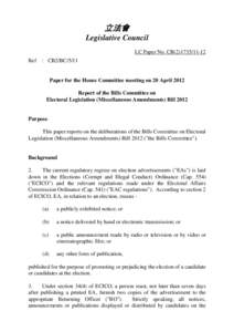 立法會 Legislative Council LC Paper No. CB[removed]Ref  : CB2/BC/5/11