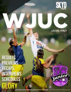 1 WJUC  World Junior Ultimate Championships CHEERLEADERS & FINALS