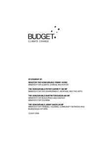 Climate Change - Ministerial Statement[removed]Budget