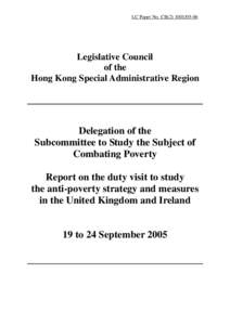 LC Paper No. CB[removed]Legislative Council of the Hong Kong Special Administrative Region
