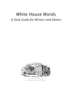 White House Words for Writers and Editors