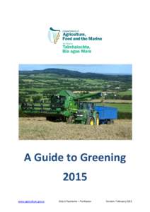 A Guide to Greening 2015 www.agriculture.gov.ie Direct Payments – Portlaoise
