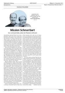 Süddeutsche Zeitung  WIRTSCHAFT Nahaufnahme