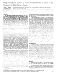 Geochronology / Radiometric dating / Uranium / Plate tectonics / Erosion / Denudation / Yakutat Block / Geomorphology / Ice age / Geology / Earth / Fission track dating