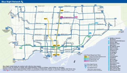 Toronto streetcar system / Yonge–University–Spadina line / Steeles Avenue / Warden / Eglinton / Yonge Street / Don Mills / Bloor–Danforth line / Sheppard–Yonge / Greater Toronto Area / Ontario / Toronto subway and RT