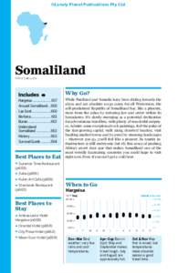 ©Lonely Planet Publications Pty Ltd  Somaliland POP 3.5 MILLION  Why Go?