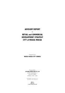 ADVISORY REPORT ~ RETAIL and COMMERCIAL