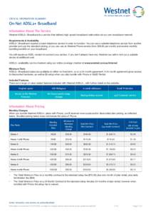 Internet / Free / Westnet / Asymmetric digital subscriber line / Electronics / Internet access / Be Unlimited / Technology / Digital subscriber line / G.992.5 / Broadband