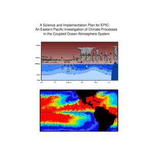 A Science and Implementation Plan for EPIC: An Eastern Pacific Investigation of Climate Processes in the Coupled Ocean-Atmosphere System COVER Upper panel: Idealized cross section through the cold-tongue/ITCZ complex in