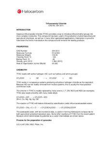 Trifluoroacetyl Chloride CAS No[removed]INTRODUCTION