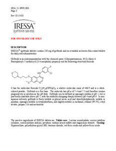 Amines / Quinazolines / AstraZeneca / Gefitinib / Morpholines / Adverse effect / Erlotinib / Chemistry / Organic chemistry / Organofluorides