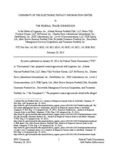 World Wide Web / Internet privacy / Federal Trade Commission / Computer law / Electronic Privacy Information Center / Privacy policy / FTC Fair Information Practice / Google Buzz / Information privacy / Privacy / Ethics / Computing